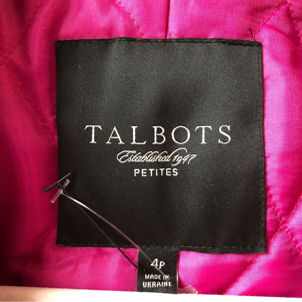 Talbots quilt lined wool jacket - Picture 6 of 6